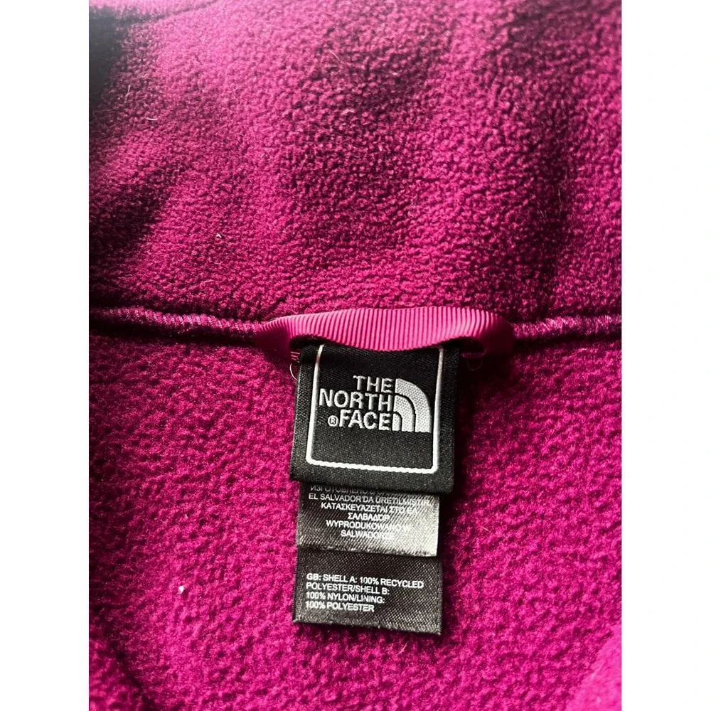 The North Face Girls Denali 2.0 Fleece Jacket Berry Purple XL 18 Full Zip